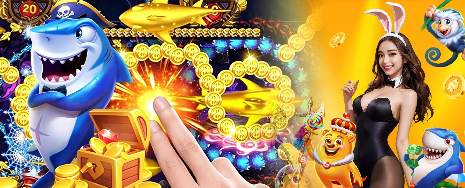 Dynamic background representing 58jl's online entertainment platform